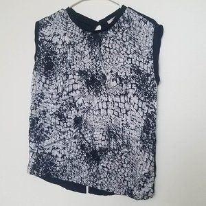 Forever 21 | Edgy Open-Back Animal Print Blouse